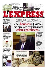 L'express quotidien du 11/10/2021