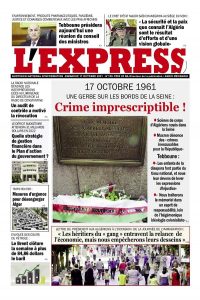 L'express quotidien du 17/10/2021