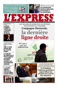 L'express quotidien du 21/11/2021