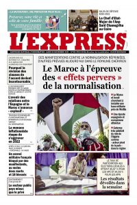 L'express quotidien du 29/11/2021