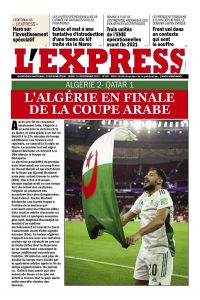 L'express quotidien du 16/12/2021