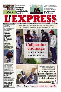 L'express quotidien du 10/01/2022