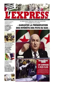 L'express quotidien du 22/01/2024