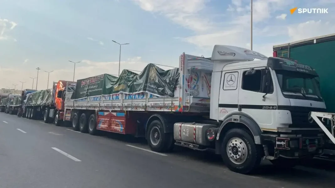 L’entité sioniste suspend l’entrée de l’aide humanitaire à Gaza: Nouvelle violation de l’accord de cessez-le-feu