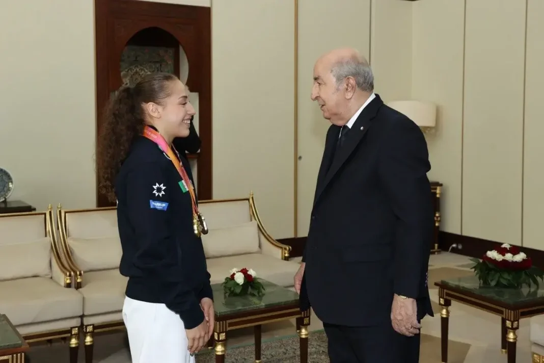 Kaylia Nemour reçue par le président Tebboune, la fierté de toute une nation