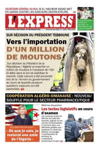 L'express quotidien du 08/01//2026
